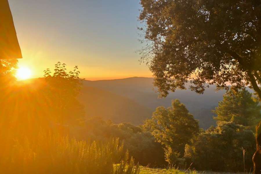 Eselwandern in den südlichen Cevennen - Sonnenuntergang Cevennen